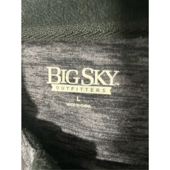 Big Sky Outfitters Men's Grey Front Zip Vest L Gorpcore Utility Outdoors Hike - Picture 5 of 5